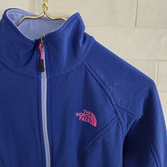 North Face Shellrock Apex Zip Fleece Lined Softshell Zip-Up Jacket Blue Women XS - Picture 6 of 6